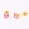 Stainless Steel Round Stud Earring