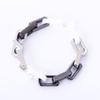 Stainless Steel Paper Clip Link Chain with Two Color Ceramic