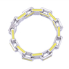 Stainless Steel Silver Paper Clip Link Chain with Acrylic