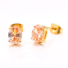 Stainless Steel Oval Stud Earring