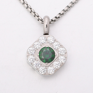 Stainless Steel Minimalis Pendant with 5A Zircon
