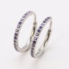 Stainless Steel Big Hoop Earrings with 5A ZIRCON