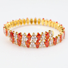 Stainless Steel Adjustable Tennis Bracelet Bangle With 5A Zircon