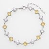 Stainless Steel Adjustable Bracelet With Round 5A Zircon
