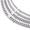 Stainless Steel Cuban Chain with Different Clasp