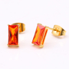 Stainless Steel Rectangle Stud Earring