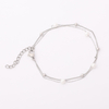 Stainless Steel Adjustable Pearl Double Layer Bracelet