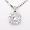 Stainless Steel Minimalis Pendant with 5A Zircon