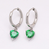 Stainless Steel Heart Drop Earring
