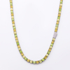 Stainless Steel New Tennis Chain With Agate And White Zircon
