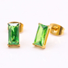 Stainless Steel Rectangle Stud Earring