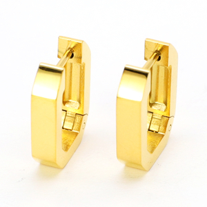 Stainless Steel Geometric Hoop Earrings