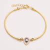 Stainless Steel microinset bracelet with 5A Zircon
