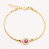 Stainless Steel microinset bracelet with 5A Zircon