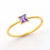 Stainless Steel Delicate Ring with 5A Zircon