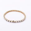 Stainless Steel Tennis Chain With Rectangle Square 5A CZ