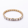 Stainless Steel Tennis Chain With Rectangle Square 5A CZ