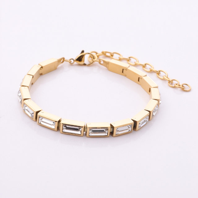 Stainless Steel bracelet with Swarovski crystal