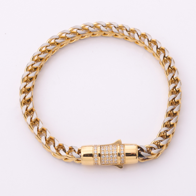 Stainless Steel 6mm/8mm Franco Chain with polished