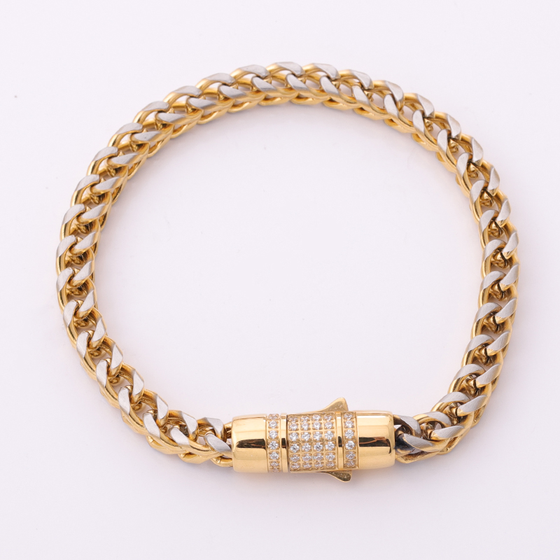 Stainless Steel 6mm/8mm Franco Chain with polished