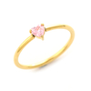 Stainless Steel Delicate Ring with 5A Zircon