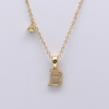 Stainless Steel 26 Alphabet Initial Letter Charms Pendants Necklace With 5A Zircon
