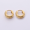 Stainless Steel Flat Circle Hoop Earring