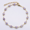 Stainless Steel Round Cubic Zircon Bracelet