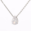 Stainless Steel Pendant Necklace With 5A Zircon