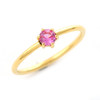 Stainless Steel Delicate Ring with 5A Zircon