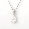 Stainless Steel Heart Pendent Necklace With 5A Zircon