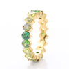 Stainless Steel Eternity Ring With Round Zircon