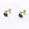 Stainless Steel Handmade Charm Stud Earrings With 5A Zircon