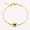 Stainless Steel microinset bracelet with 5A Zircon